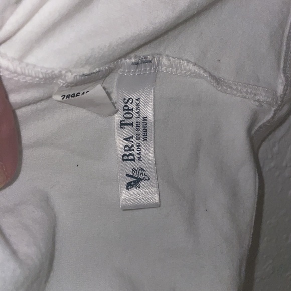 In Style for Summer Bright Colgate White! VS “bra top” all white tulip hem - Picture 3 of 4